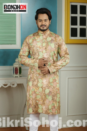 Mens semi long punjabi